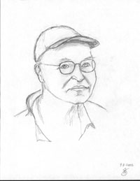 Drawing of UMD Physicist Dr. Ott